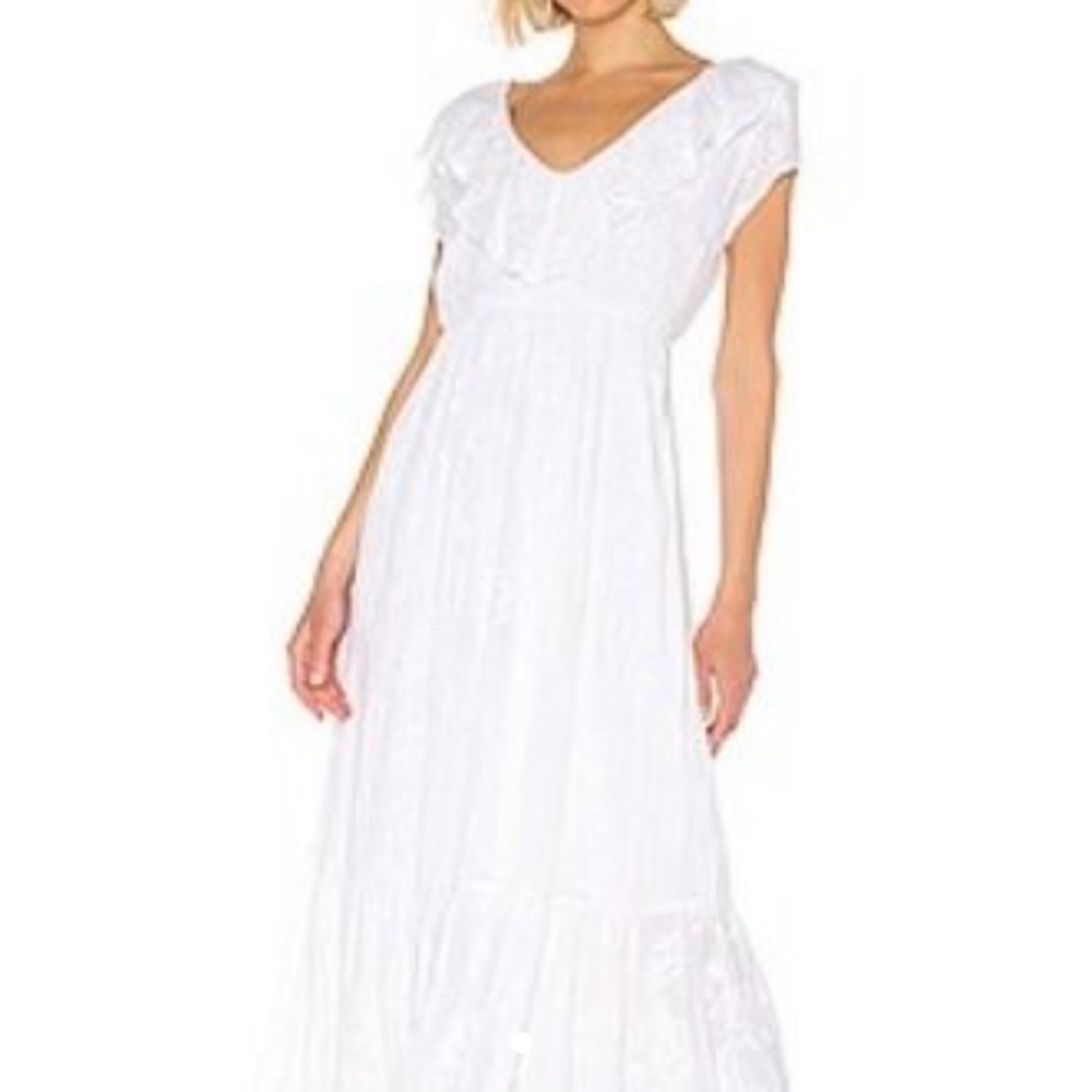 Tropical Morning Maxi Dress AMUSE SOCIETY Color: Casa Blanca Size: S NWOT - Picture 2 of 11